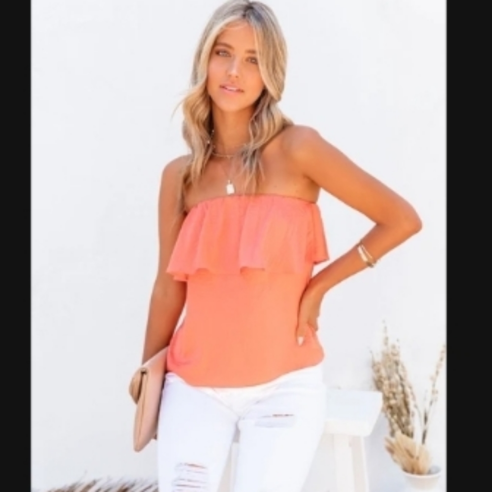 Vici Sana strapless blouse